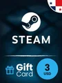 Steam Wallet 3 USD Gift Card (Panama) thumb 2