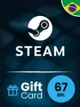 Steam Wallet 67 BRL Gift Card (Brazil) thumb 2