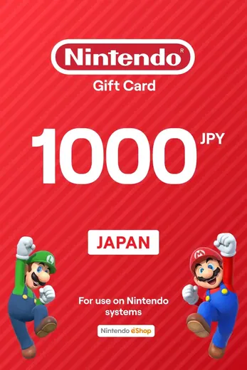 Nintendo eShop 1000 JPY Gift Card (Japan) gallery image 2