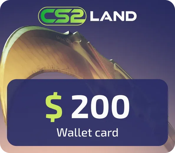 CS2Land 200 USD Gift Card (Global) gallery image 1