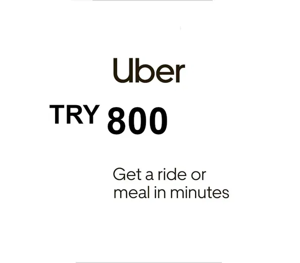 Uber 800 TRY Gift Card (Turkey) gallery image 2