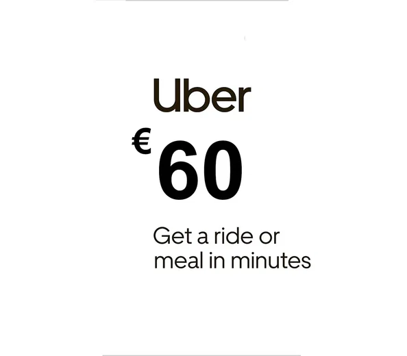 Uber 60 EUR Gift Card (Netherlands) gallery image 2
