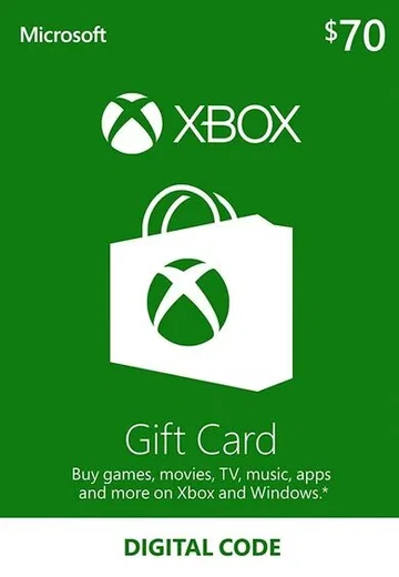 Xbox 70 USD Gift Card (United States) gallery image 2