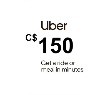 Uber 150 CAD Gift Card (Canada)