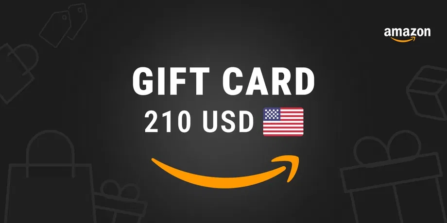 Amazon 210 USD Gift Card (United States) gallery image 2