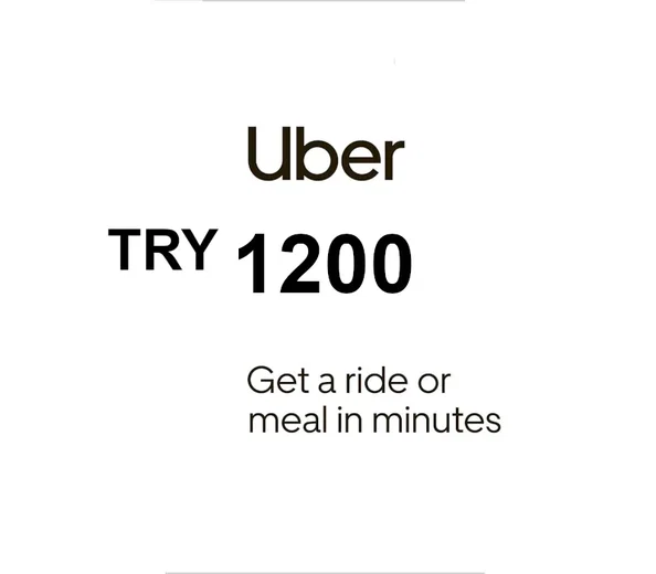 Uber 1200 TRY Gift Card (Turkey) gallery image 2