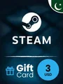 Steam Wallet 3 USD Gift Card (Pakistan) thumb 2