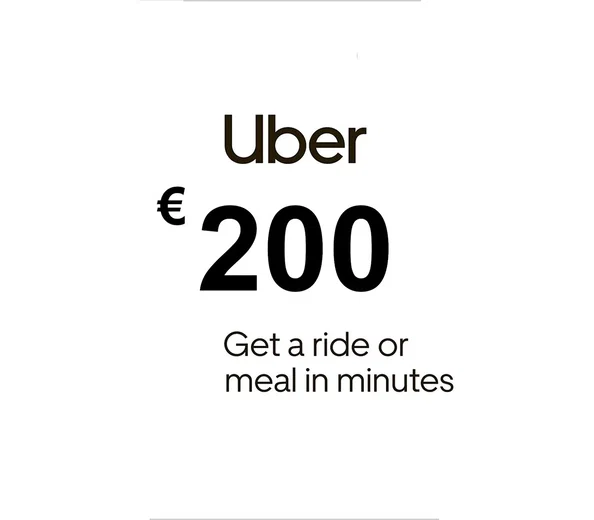 Uber 200 EUR Gift Card (Italy) gallery image 2