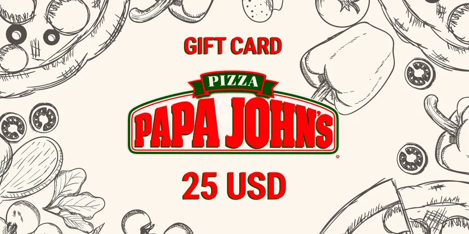 Papa John's 25 USD Gift Card (United States) gallery image 2