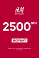 H&M 2500 NOK Gift Card (Norway) thumb 2