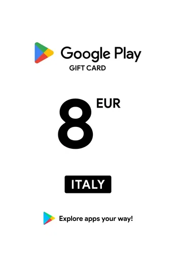 Google Play 8 EUR Gift Card (Italy) gallery image 2