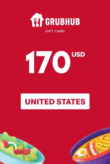 GrubHub 170 USD Gift Card (United States)
