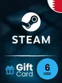 Steam Wallet 6 USD Gift Card (Bahrain) thumb 2