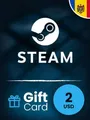 Steam Wallet 2 USD Gift Card (Moldova) thumb 2