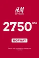 H&M 2750 NOK Gift Card (Norway) thumb 2