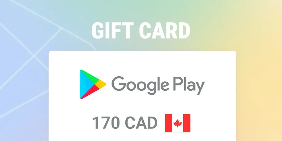 Google Play 170 CAD Gift Card (Canada) gallery image 2