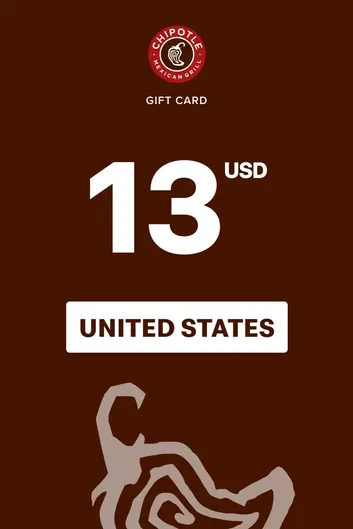 Chipotle 13 USD Gift Card (United States)