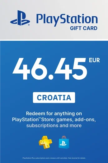 PlayStation Network 46.45 EUR Gift Card (Croatia) gallery image 2