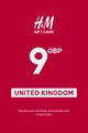 H&M 9 GBP Gift Card (United Kingdom) thumb 2