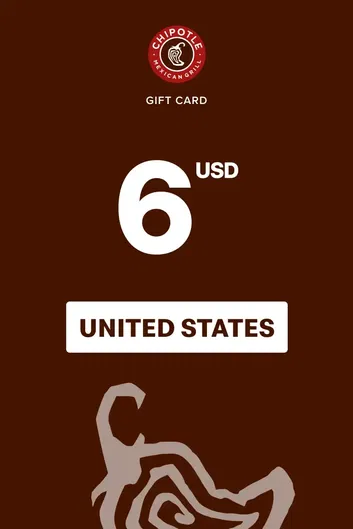 Chipotle 6 USD Gift Card (United States)
