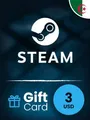 Steam Wallet 3 USD Gift Card (Algeria) thumb 2