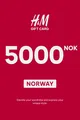 H&M 5000 NOK Gift Card (Norway) thumb 2