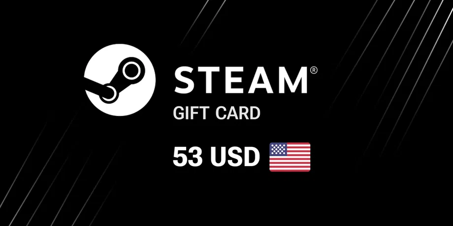 Steam Wallet 53 USD Gift Card (United States) gallery image 2