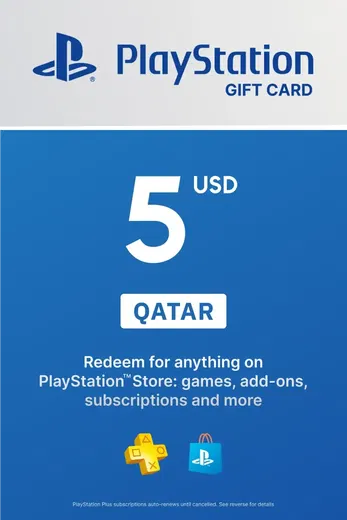 PlayStation Network 5 USD Gift Card (Qatar) gallery image 2