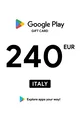 Google Play 240 EUR Gift Card (Italy) thumb 2