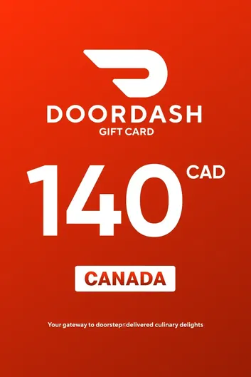 DoorDash 140 CAD Gift Card (Canada)