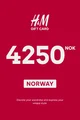 H&M 4250 NOK Gift Card (Norway) thumb 2