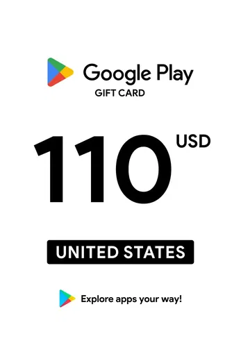 Google Play 110 USD Gift Card (United States) gallery image 2