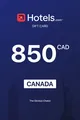 Hotels.com 850 CAD Gift Card (Canada) thumb 2