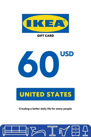IKEA 60 USD Gift Card (United States)