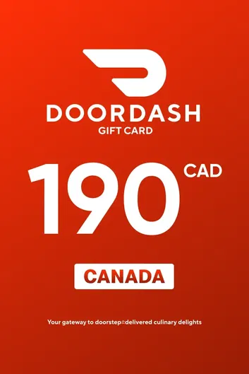 DoorDash 190 CAD Gift Card (Canada)