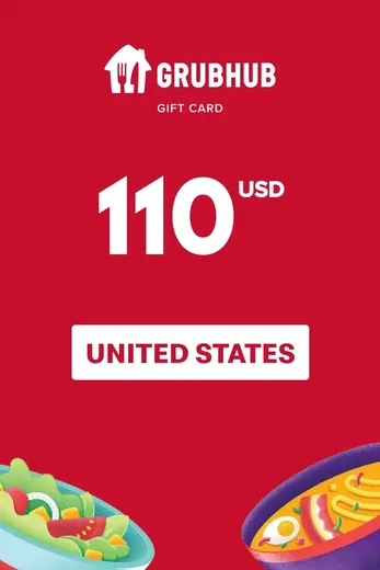 GrubHub 110 USD Gift Card (United States) gallery image 2