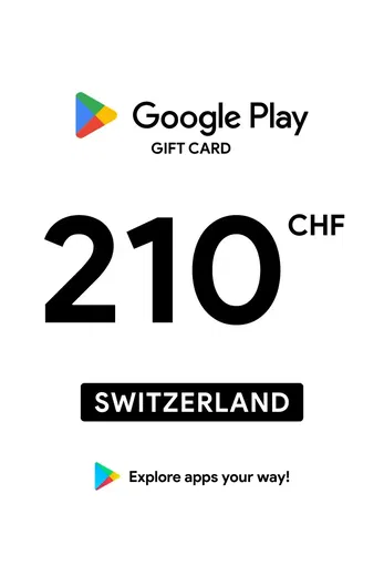 Google Play 210 CHF Gift Card (Switzerland) gallery image 2