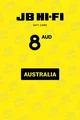 JB Hi-Fi 8 AUD Gift Card (Australia) thumb 2