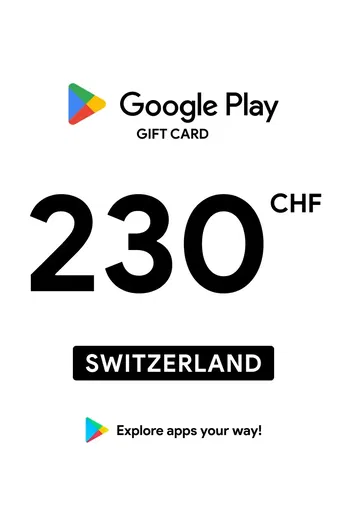 Google Play 230 CHF Gift Card (Switzerland) gallery image 2