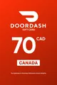 DoorDash 70 CAD Gift Card (Canada) thumb 2