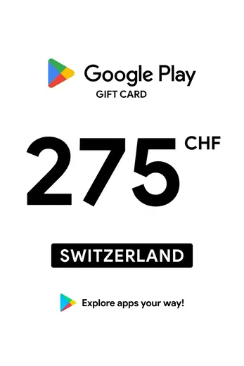 Google Play 275 CHF Gift Card (Switzerland) gallery image 2
