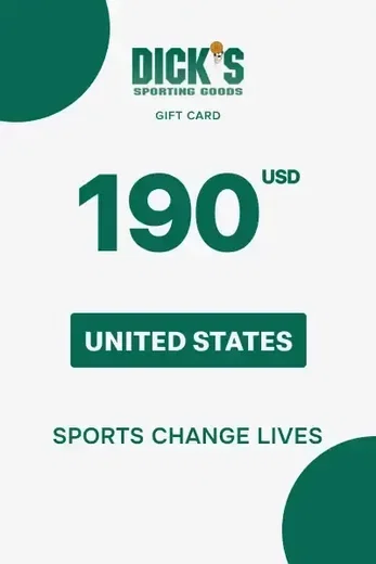 Dick's Sporting Goods 190 USD Gift Card (United States) gallery image 2