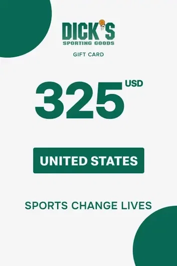 Dick's Sporting Goods 325 USD Gift Card (United States)