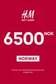 H&M 6500 NOK Gift Card (Norway) thumb 2