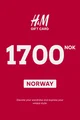 H&M 1700 NOK Gift Card (Norway) thumb 2