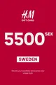 H&M 5500 SEK Gift Card (Sweden) thumb 2