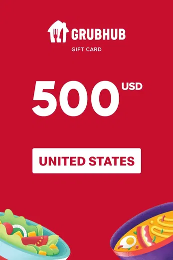 GrubHub 500 USD Gift Card (United States) gallery image 2