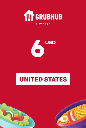 GrubHub 6 USD Gift Card (United States) gallery image 2