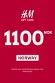 H&M 1100 NOK Gift Card (Norway) thumb 2