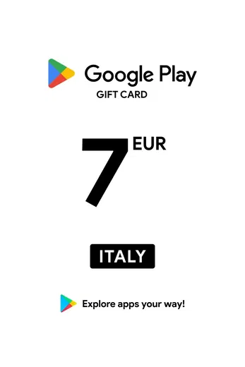 Google Play 7 EUR Gift Card (Italy) gallery image 2